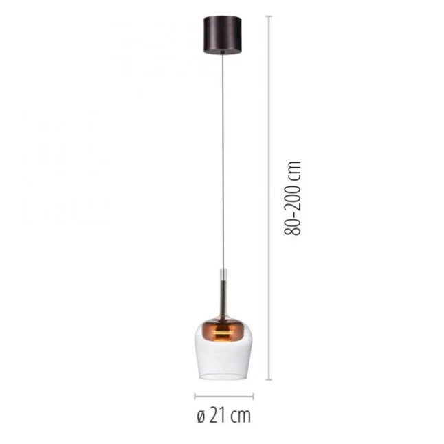 Paul Neuhaus LED Pendelleuchte Q-KON 1-flammig kupfer Smart Home App