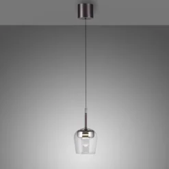 Paul Neuhaus LED Pendelleuchte Q-KON 1-flammig silber Smart Home App