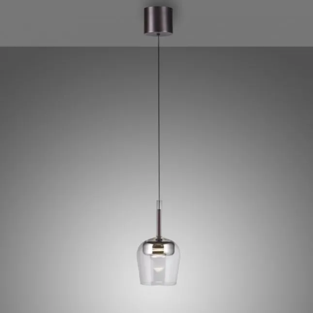 Paul Neuhaus LED Pendelleuchte Q-KON 1-flammig silber Smart Home App