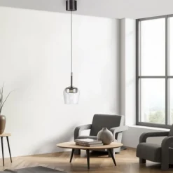 Paul Neuhaus LED Pendelleuchte Q-KON 1-flammig silber Smart Home App