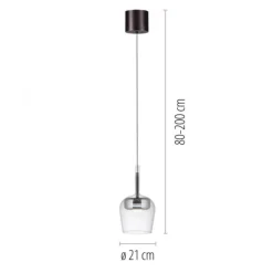 Paul Neuhaus LED Pendelleuchte Q-KON 1-flammig silber Smart Home App