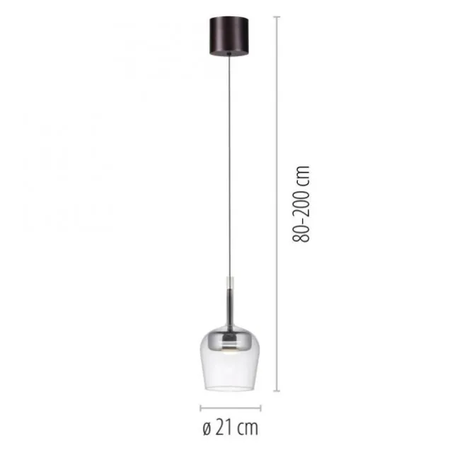 Paul Neuhaus LED Pendelleuchte Q-KON 1-flammig silber Smart Home App