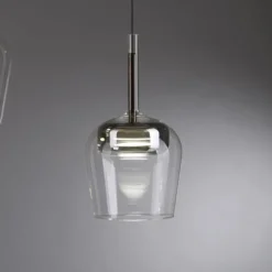 Paul Neuhaus LED Pendelleuchte Q-KON 1-flammig silber Smart Home App