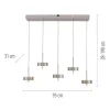 Paul Neuhaus LED Pendelleuchte Q-ROTATE 5flammig höhenverstellbar Smarthome