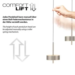 Paul Neuhaus LED Pendelleuchte Q-ROTATE 5flammig höhenverstellbar Smarthome