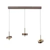 Paul Neuhaus LED Pendelleuchte Q-ROTATE 3 flammig braun höhenverstellbar