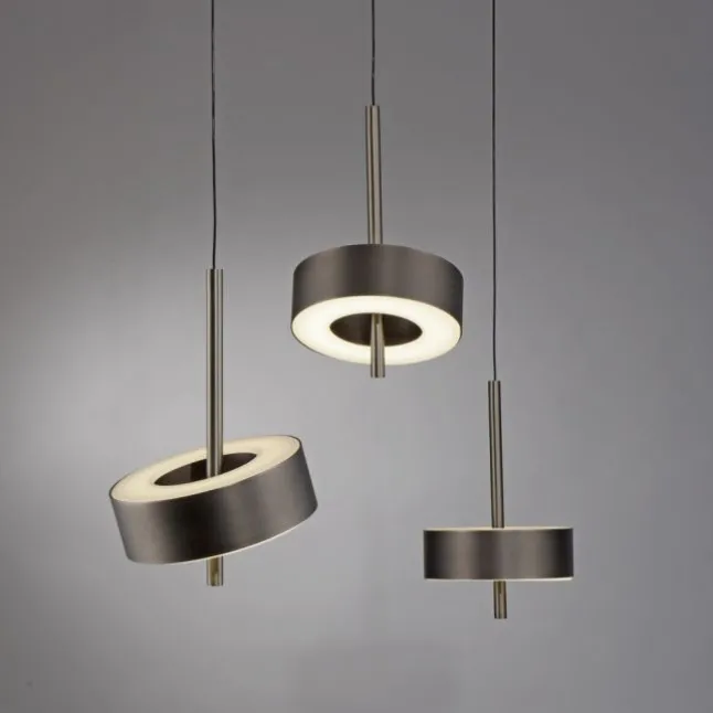 Paul Neuhaus LED Pendelleuchte Q-ROTATE 3 flammig braun höhenverstellbar