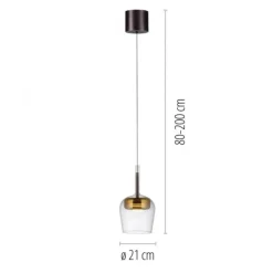 Paul Neuhaus LED Pendelleuchte Q-KON 1-flammig gold Smart Home App
