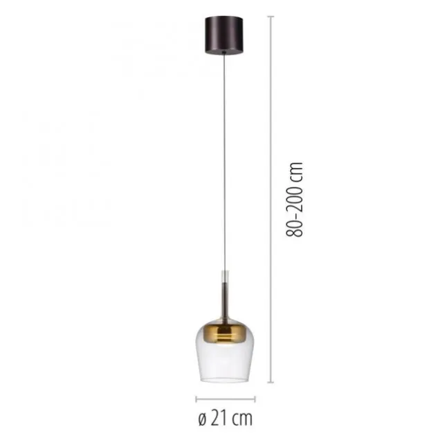 Paul Neuhaus LED Pendelleuchte Q-KON 1-flammig gold Smart Home App