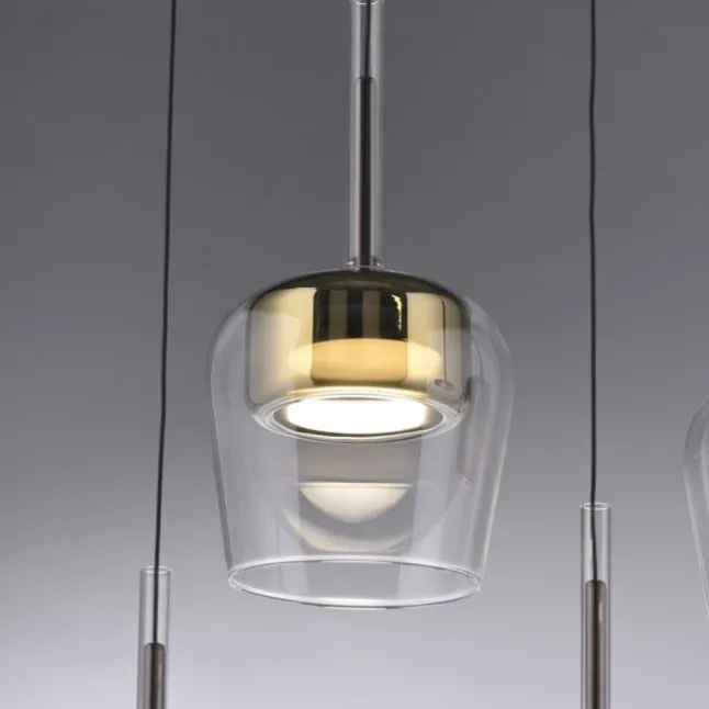 Paul Neuhaus LED Pendelleuchte Q-KON 1-flammig gold Smart Home App