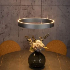 Paul Neuhaus LED Pendelleuchte PURE E-Clipse stone (alu) elektrisch