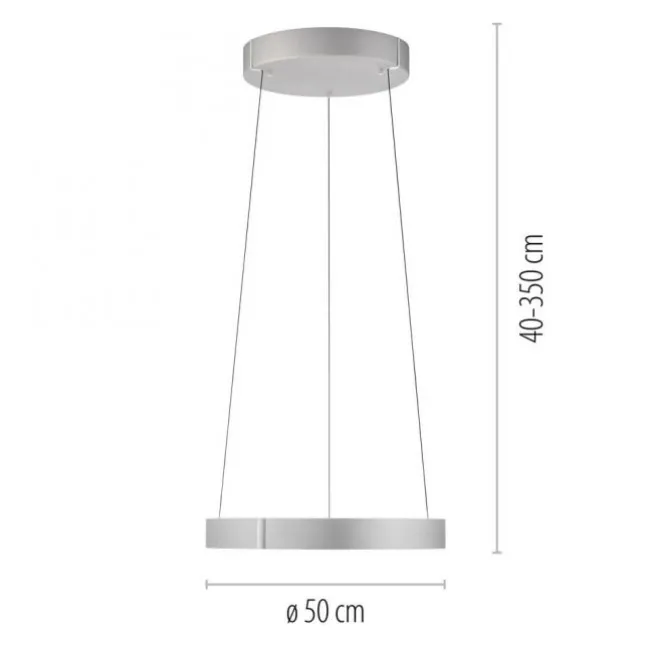 Paul Neuhaus LED Pendelleuchte PURE E-Clipse stone (alu) elektrisch