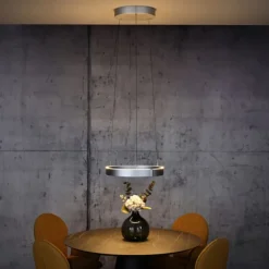 Paul Neuhaus LED Pendelleuchte PURE E-Clipse stone (alu) elektrisch