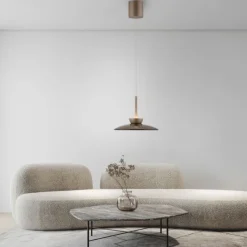 Paul Neuhaus LED Pendelleuchte PURE Moon bronce höhenverstellbar