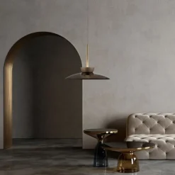 Paul Neuhaus LED Pendelleuchte PURE Moon bronce höhenverstellbar