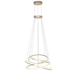 Paul Neuhaus LED Pendelleuchte PURE Flying Rings,bronce