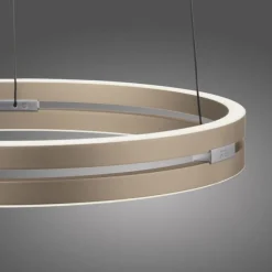 Paul Neuhaus LED Pendelleuchte PURE E-Loop ivory gold elektrisch