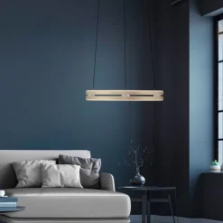 Paul Neuhaus LED Pendelleuchte PURE E-Loop ivory gold elektrisch