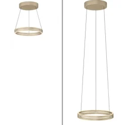 Paul Neuhaus LED Pendelleuchte PURE E-Loop ivory gold elektrisch