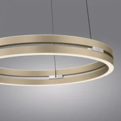 Paul Neuhaus LED Pendelleuchte PURE E-Loop ivory gold elektrisch