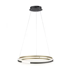 Paul Neuhaus LED Pendelleuchte Q-BELUGA messing matt Smart Home dimmbar