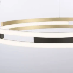Paul Neuhaus LED Pendelleuchte Q-BELUGA messing matt Smart Home dimmbar