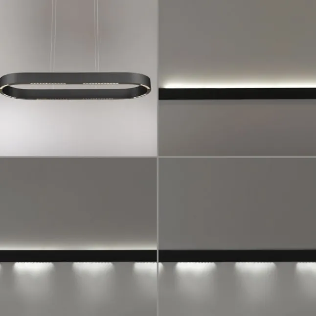 Paul Neuhaus LED Pendelleuchte Q-STRETTO, schwarz, mit Fernbedienung