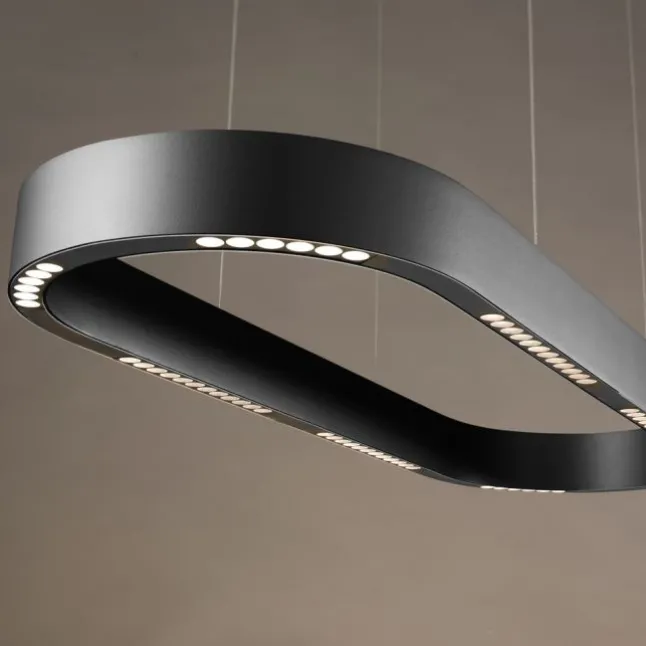 Paul Neuhaus LED Pendelleuchte Q-STRETTO, schwarz, mit Fernbedienung