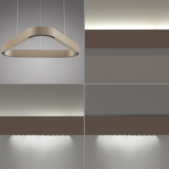 Paul Neuhaus LED Pendelleuchte Q-STRETTO, bronce,