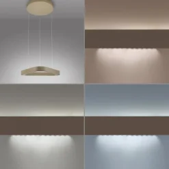 Paul Neuhaus LED Pendelleuchte Q-STRETTO, bronce,