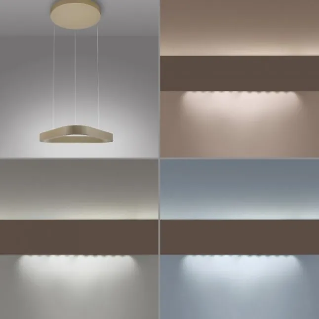 Paul Neuhaus LED Pendelleuchte Q-STRETTO, bronce,