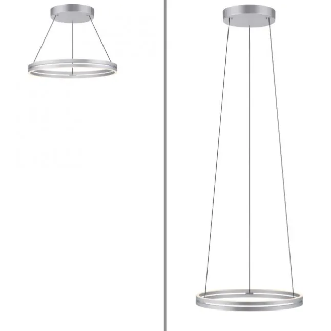 Paul Neuhaus LED Pendelleuchte PURE E-Loop stone (alu) elektrisch