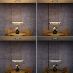 Paul Neuhaus LED Pendelleuchte PURE E-Loop stone (alu) elektrisch