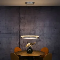 Paul Neuhaus LED Pendelleuchte PURE E-Loop stone (alu) elektrisch