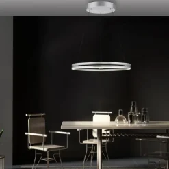 Paul Neuhaus LED Pendelleuchte PURE E-Loop stone (alu) elektrisch