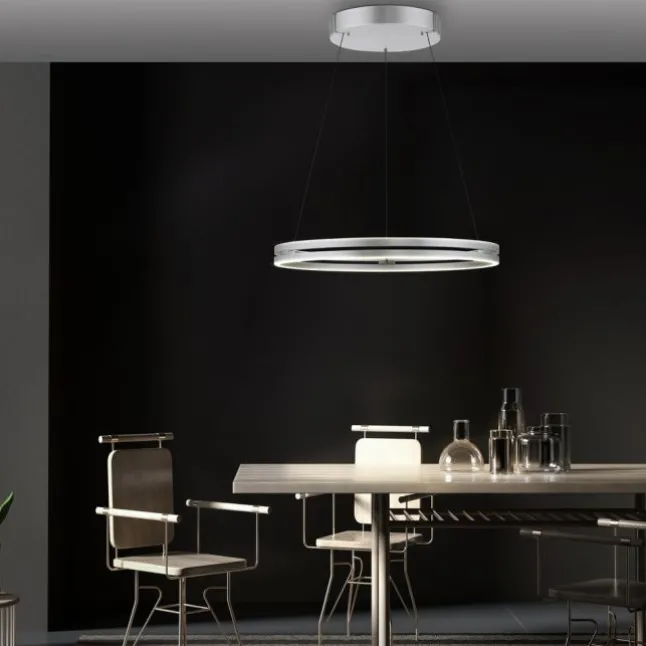 Paul Neuhaus LED Pendelleuchte PURE E-Loop stone (alu) elektrisch