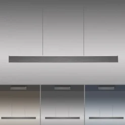 Paul Neuhaus LED Pendelleuchte PURE E-Motion platin (grau) elektrisch