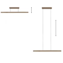Paul Neuhaus LED Pendelleuchte PURE Moto-Rise, bronce,