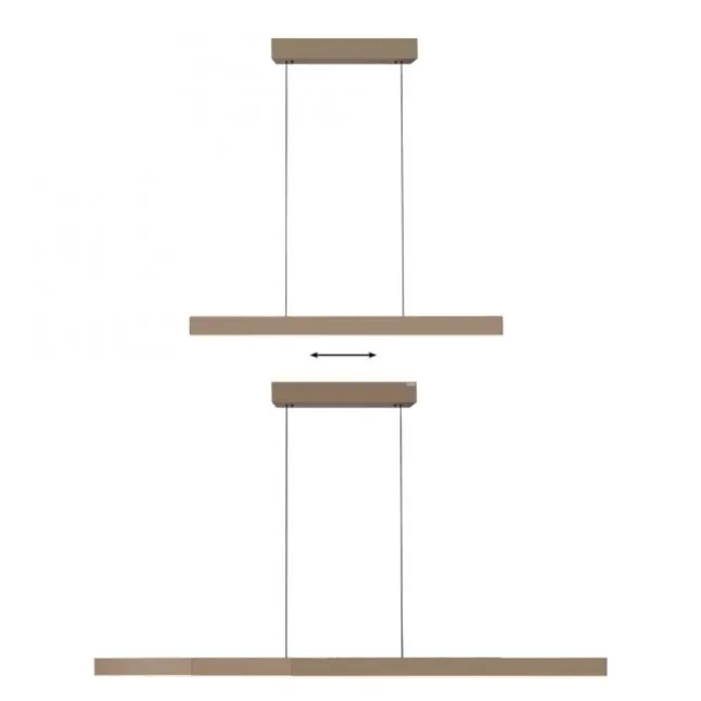 Paul Neuhaus LED Pendelleuchte PURE Moto-Rise, bronce,