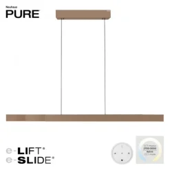 Paul Neuhaus LED Pendelleuchte PURE Moto-Rise, bronce,