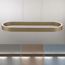 Paul Neuhaus LED Pendelleuchte Q-STRETTO, bronce