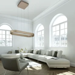 Paul Neuhaus LED Pendelleuchte Q-STRETTO, bronce