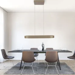 Paul Neuhaus LED Pendelleuchte Q-STRETTO, bronce
