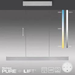 Paul Neuhaus LED Pendelleuchte PURE E-Motion diamond (alu) elektrisch