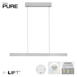 Paul Neuhaus LED Pendelleuchte PURE E-Motion diamond (alu) elektrisch