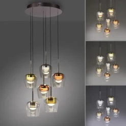 Paul Neuhaus LED Pendelleuchte Q-KON 6-flammig mehrfarbig Smart Home