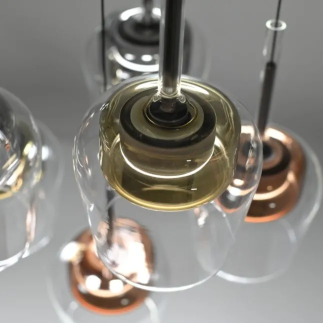 Paul Neuhaus LED Pendelleuchte Q-KON 6-flammig mehrfarbig Smart Home