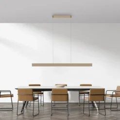 Paul Neuhaus LED Pendelleuchte Q-STRETTO, bronce,