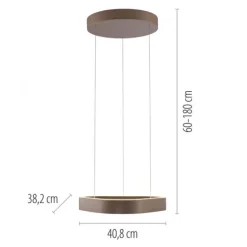 Paul Neuhaus LED Pendelleuchte Q-STRETTO, bronce