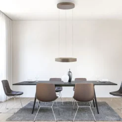 Paul Neuhaus LED Pendelleuchte Q-STRETTO, bronce